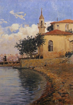 Mosque near sea
